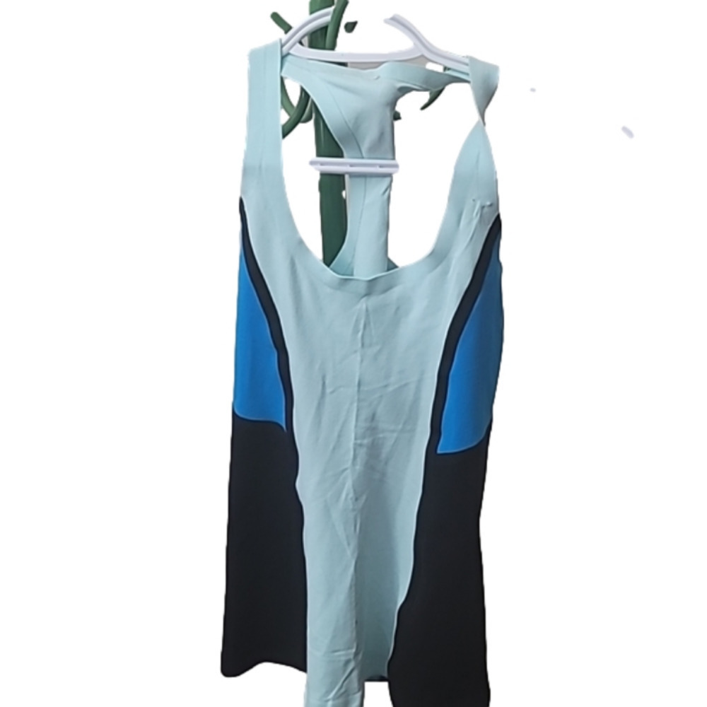 LULULEMON RacerBack Tank Top Color Block Blue Black - Picture 3 of 8